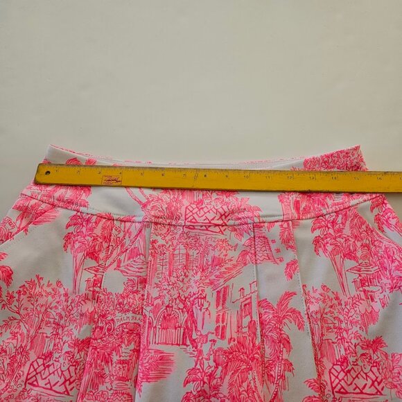 Lilly Pulitzer Luxletic Malaga Skort Toile UPF 50+ Pink White 6 - Picture 10 of 11